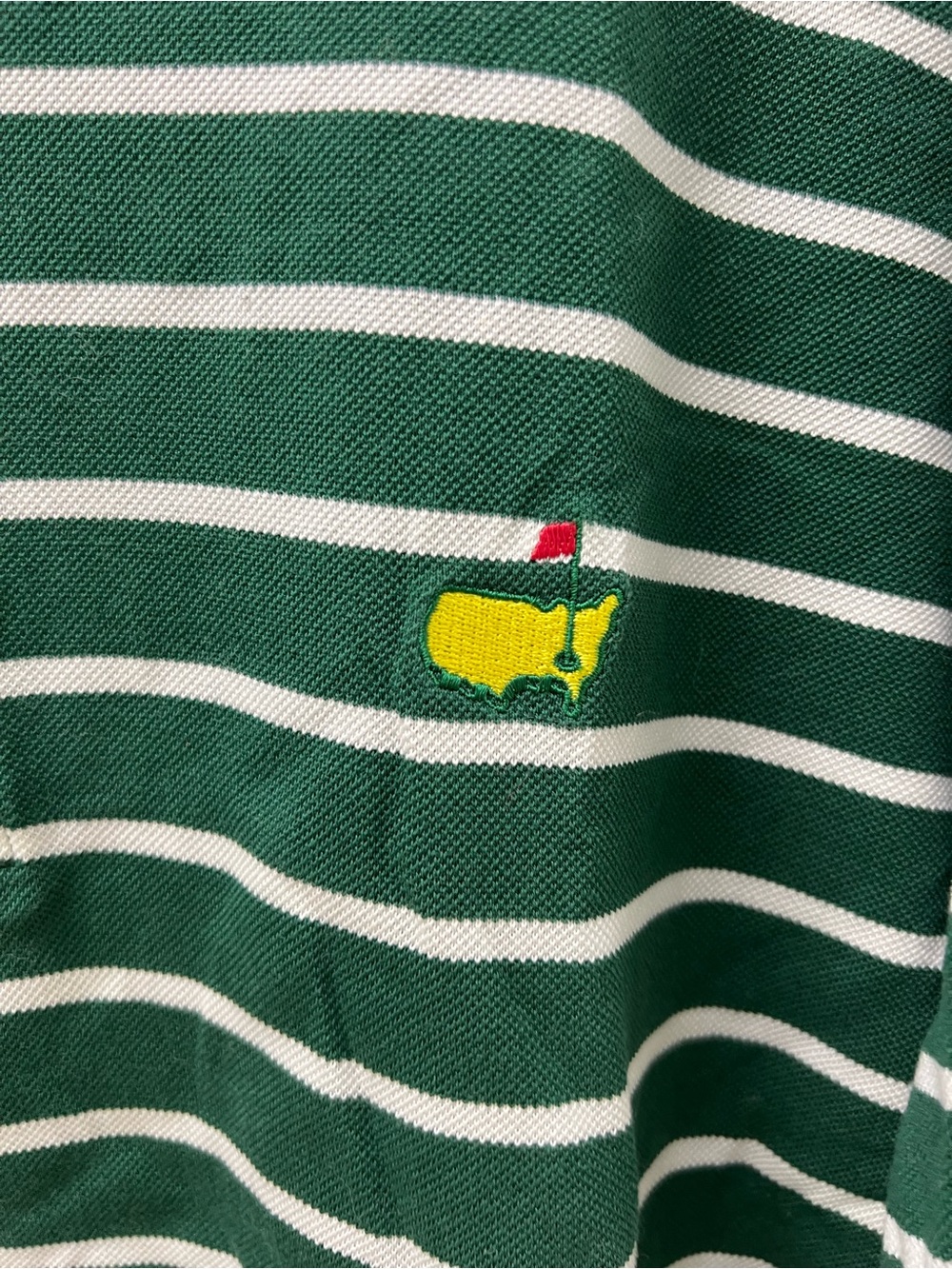 Masters Collection Green & White Striped Polo - Picture 3 of 5